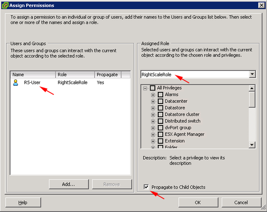 RCA-V Assign Permissions